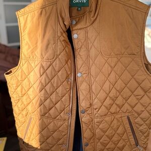 Orvis Men's rust color vest